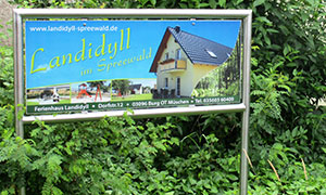 Schild Landidyll Spreewald